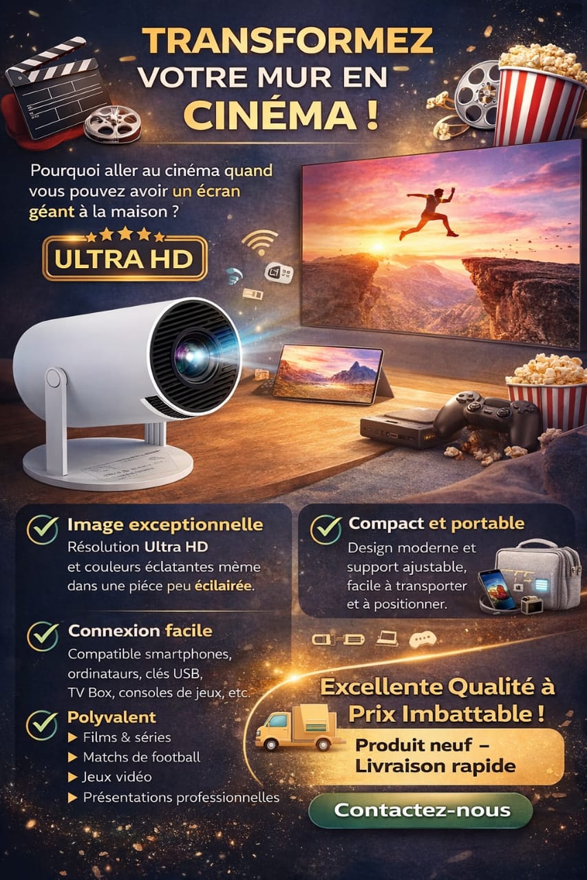 ECRAN PROJETTEUR ULTRA MODERNE
